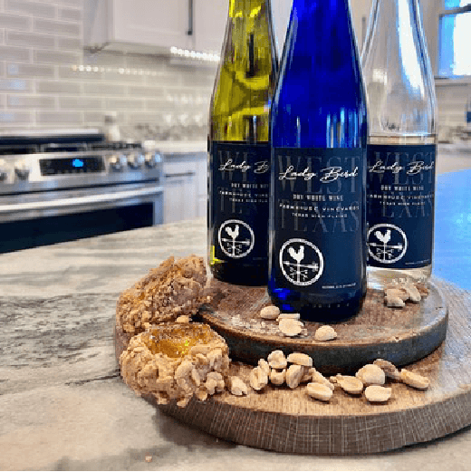 Peanut Thumbprint Cookies with Cinnamon Vanilla Pear Jelly