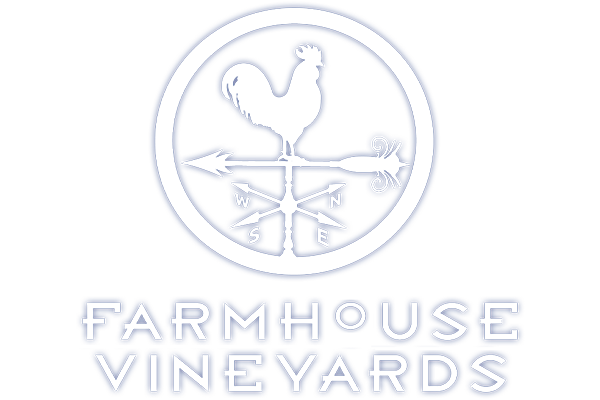 Farmhouse Vineyards LLC Scrolled light version of the logo (Link to homepage)