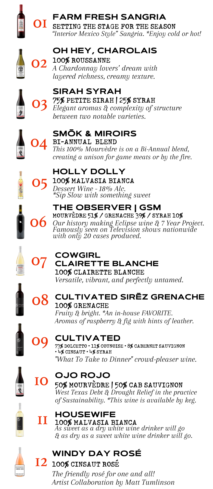 Advent calendar farmhouse vineyard wines available 